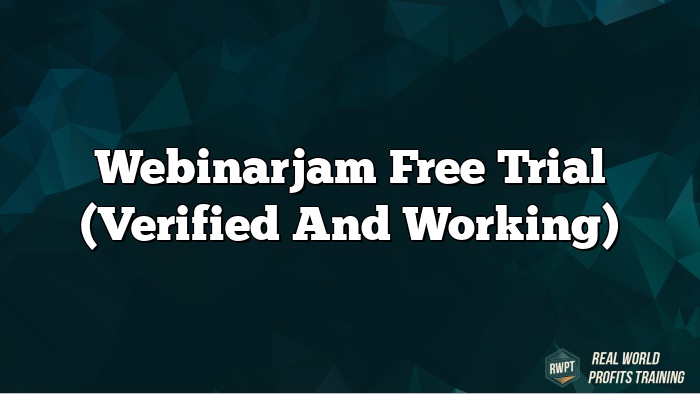 Webinarjam Free Trial (Verified and Working)